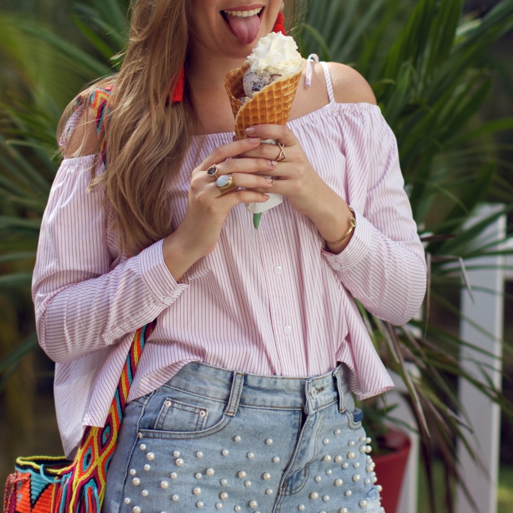 Long sleeve blouse